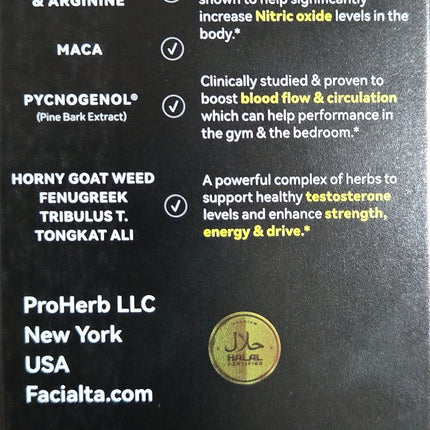 Testosterone Support for men by Facialta Dietary Supplement 60 Capsule
