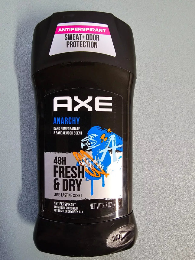 Axe anarchy dark poegranate and sandal scent sweat+oder protection 48 h fresh dry 2.7oz