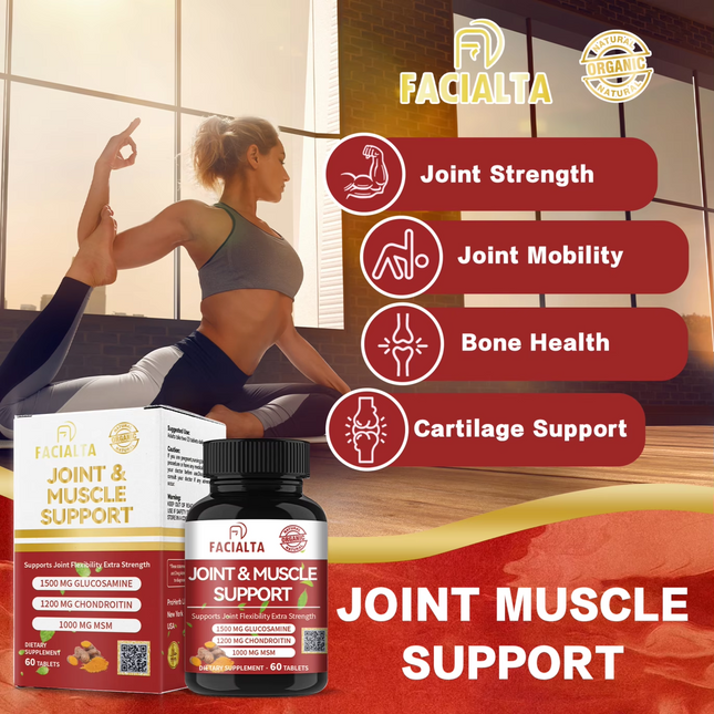 Joint & Muscle support dietary supplement by facialta 60 tablets