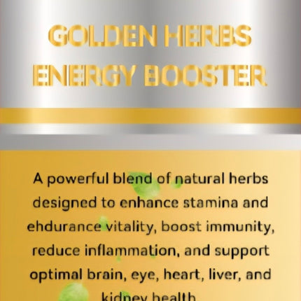 Golden herbs energy booster A Power blend for dietary supplement 60 capsule