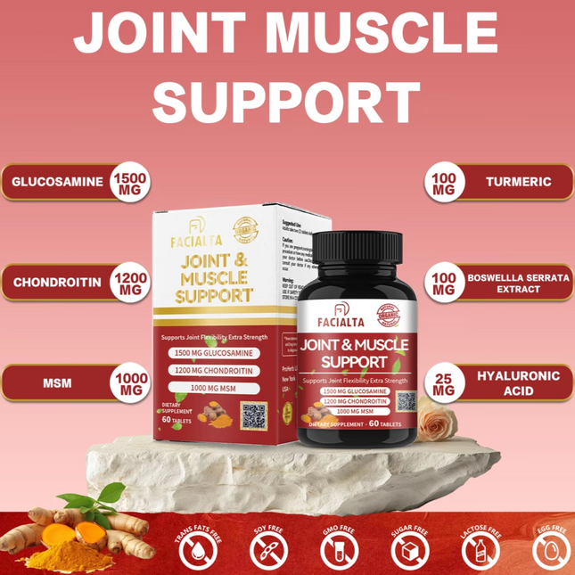 Joint & Muscle support dietary supplement by facialta 60 tablets